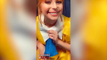 Stunning redhead penny pax pleasures herself with a dildo in a role play adventure