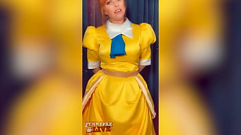 Stunning redhead penny pax pleasures herself with a dildo in a role play adventure