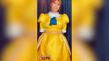 Stunning redhead penny pax pleasures herself with a dildo in a role play adventure