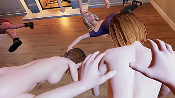 House Party Threesome In The Living Room Goes Crazy thumbnail