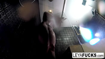 Hot blonde gets cleaned up