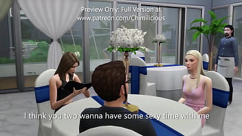 Cameraman gets frisky with two hot babes