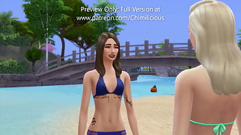 Cameraman gets frisky with two hot babes