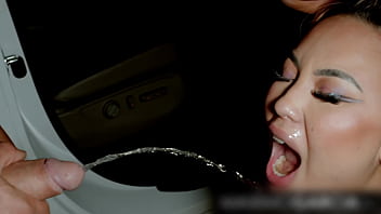 Public rough sex and pissing with kazumi squirts