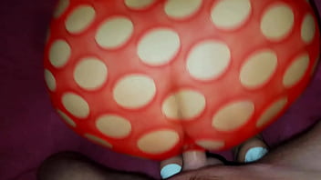 High heels and a bodysuit overexcited him to the point of a creampie