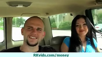 Busty amateur listens to the money talk 11