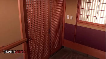 Shy japanese cutie teases before passionate bedroom session