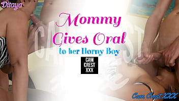 Stepson gets a long bj from stepmom