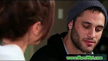 Nuru massage with busty japanese masseuse who suck client dick 26