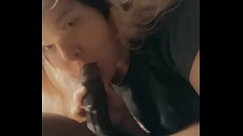 Sucking the cum out my tip