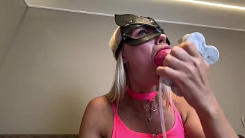 Crazywifeslut knot dildo fantasy both holes stuffed and creampied