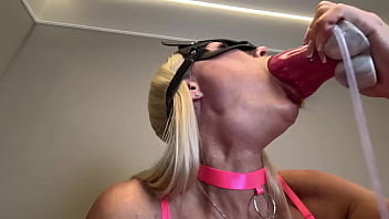 Crazywifeslut knot dildo fantasy both holes stuffed and creampied