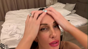 Hot milf sucked her stepson and finished on her face