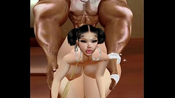 Chica morena le gusta mi polla en imvu