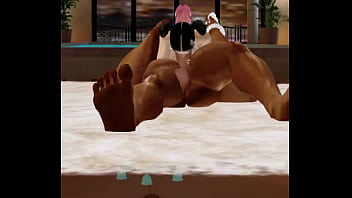 Chica morena le gusta mi polla en imvu