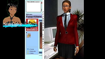 Up the wazoo found this game where you mess a office lady and it is something with very old style type internet