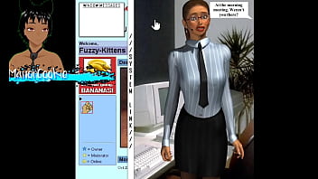 Up the wazoo found this game where you mess a office lady and it is something with very old style type internet