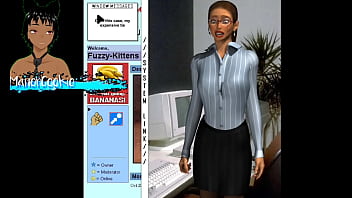 Up the wazoo found this game where you mess a office lady and it is something with very old style type internet