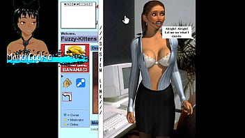Up the wazoo found this game where you mess a office lady and it is something with very old style type internet