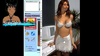 Up the wazoo found this game where you mess a office lady and it is something with very old style type internet
