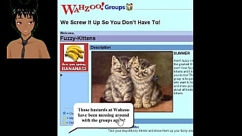 Up the wazoo found this game where you mess a office lady and it is something with very old style type internet