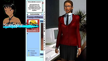 Up the wazoo found this game where you mess a office lady and it is something with very old style type internet