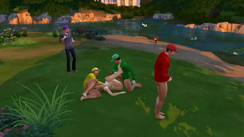 Mario has to watch his wife peach get fucked after losing game