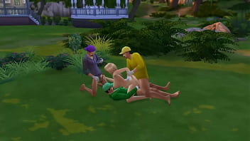 Mario has to watch his wife peach get fucked after losing game