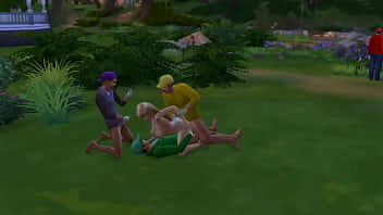 Mario has to watch his wife peach get fucked after losing game