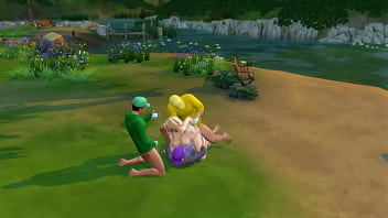 Mario has to watch his wife peach get fucked after losing game