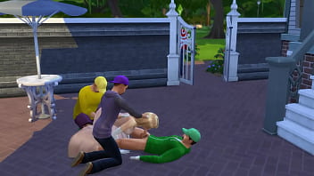 Mario has to watch his wife peach get fucked after losing game