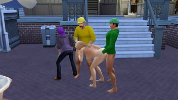 Mario has to watch his wife peach get fucked after losing game