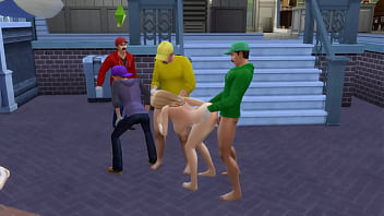 Mario has to watch his wife peach get fucked after losing game