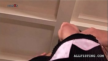 Brunette Stripping Naked Rubs Cunt On The Couch thumbnail