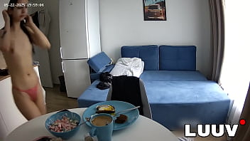 Luuv vilika eats dinner topless on camera