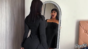 Sayafit seduces her boyfriend with a butt plug in her big ass and lots of hot squirting