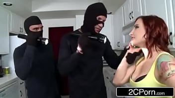 House invasion goes wild with deep blowjob for redhead House invasion goes wild with deep blowjob for redhead