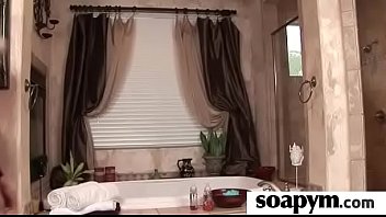 Soapy massage and shower blowjob 18