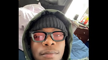 Ebony slut deep throating my cock while i talk about having a good day