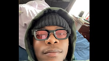 Ebony slut deep throating my cock while i talk about having a good day