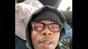 Ebony slut deep throating my cock while i talk about having a good day