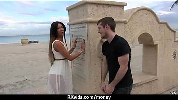 Desperate teen naked in public and fucks to pay rent 15