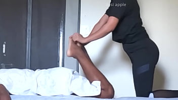 Happy massage in spa