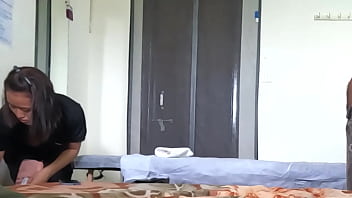 Happy massage in spa