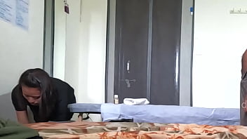 Happy massage in spa