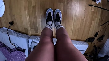 Boy feet sweaty socks & soles after gym gay feet footfetish sneaker pov