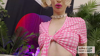 90 pound blonde emma rosie takes bryan gozzling's big cock up her ass