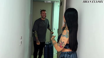 Beautiful tattooed big ass milf fucks a guy she met online brian evansx