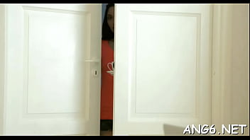 Startling young engi feels shlong in her