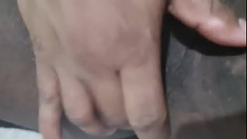 Blockdilo hot black cock hand job with oily